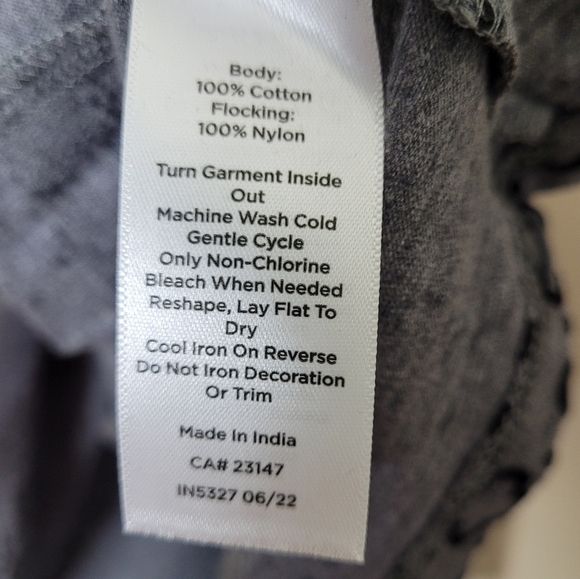 Talbots 3X Long Sleeve Top Velvet Flocked Elevated Casual Preppycore Cotton NEW - Picture 6 of 7